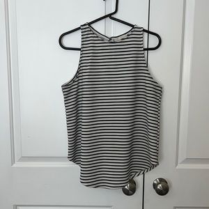 Ellui black & white stripe top size L